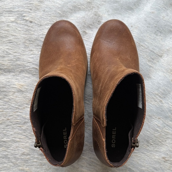 Sorel Joan of Arctic Brown Leather Ankle Boots - Picture 9 of 9